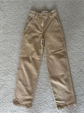 Aritzia Sunday Best Women’s Straight-Leg Tan Denim Pants